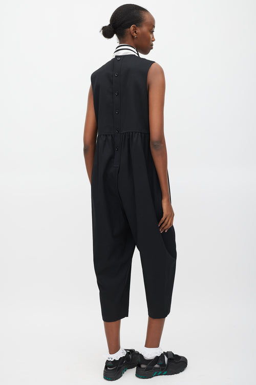 Comme des Garçons Tricot FW 2021 Black Dropped Seat Jumpsuit