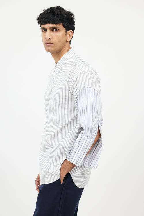 White 
Blue Striped Shirt