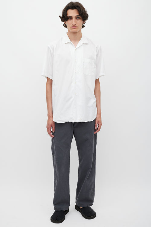 Comme des Garçons White Short Sleeve Shirt