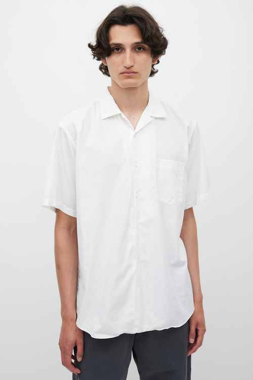 Comme des Garçons White Short Sleeve Shirt