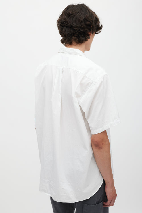 Comme des Garçons White Short Sleeve Shirt