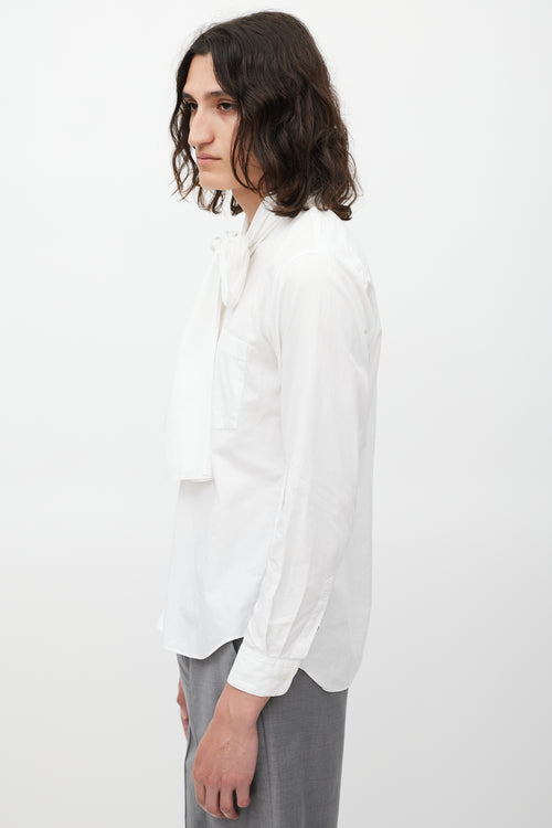 Comme des Garçons White Tie Shirt