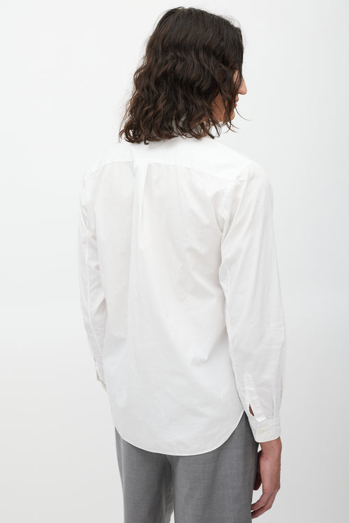 Comme des Garçons White Tie Shirt