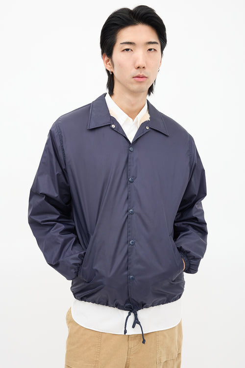 Comme des Garçons X Good Design Shop Navy Nylon Logo Jacket