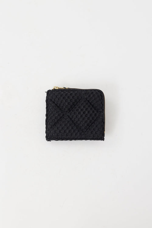 Comme des Garçons Black Mesh Ninja Turtle Padded Zip Wallet