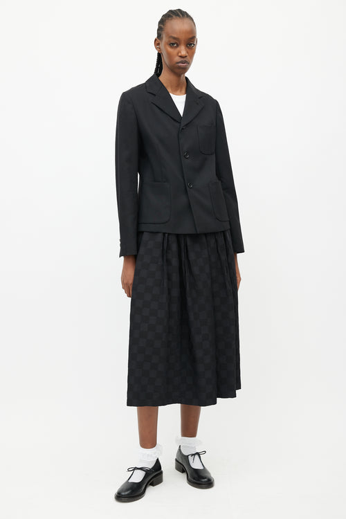 Comme des Garçons Girl Black Wool Blazer