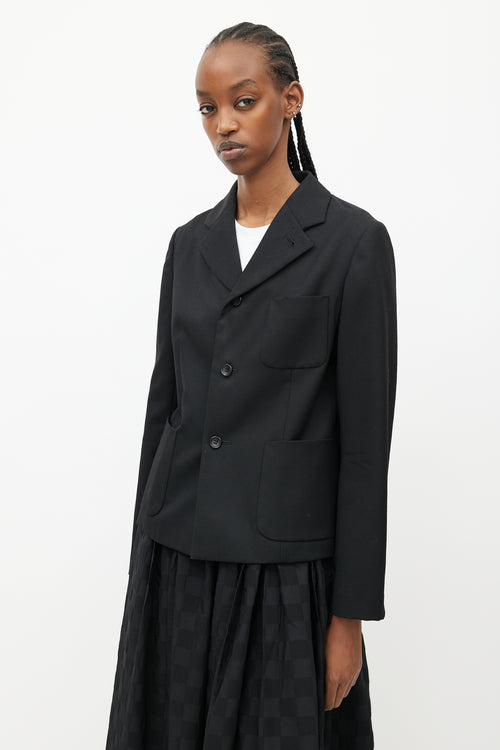 Comme des Garçons Girl Black Wool Blazer