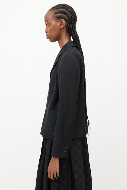 Comme des Garçons Girl Black Wool Blazer