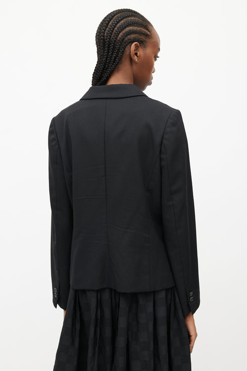 Comme des Garçons Girl Black Wool Blazer