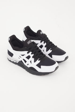 Comme des Garcons X Asics Black 
White Gel Lyte V Sneaker