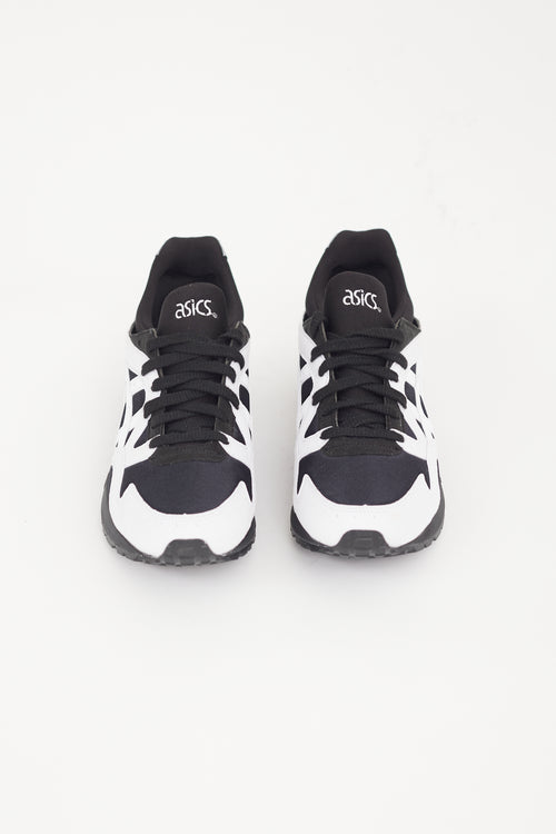 Comme des Garcons X Asics Black 
White Gel Lyte V Sneaker