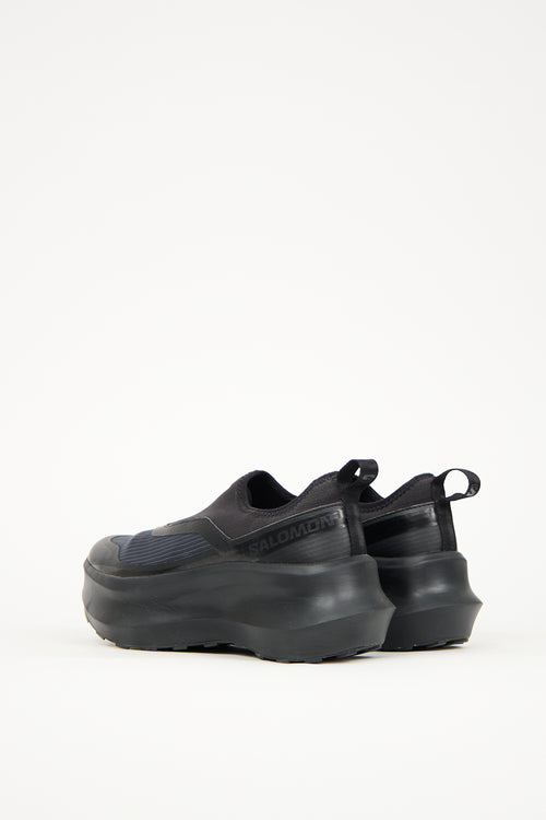 Comme des Garçons X Salomon Black 
Navy Platform Sneaker