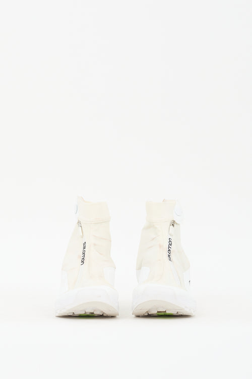 Comme des Garçons X Salomon White 
Cream XA-Alpine Zip Sneaker