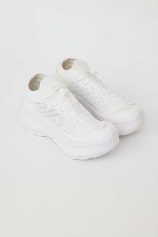 Comme des Garçons X Salomon White Pulsar Platform Sneaker