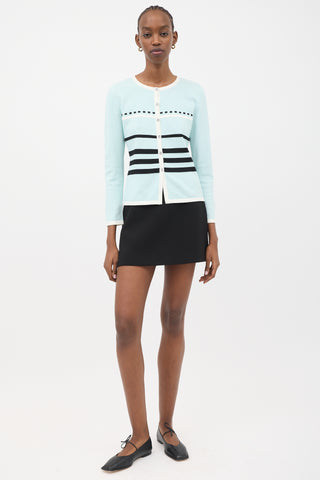 Courrèges Jersey Stripe Cardigan