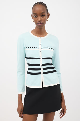 Courrèges Jersey Stripe Cardigan