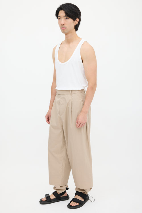 Craig Green Beige Layered Wide Leg Trouser