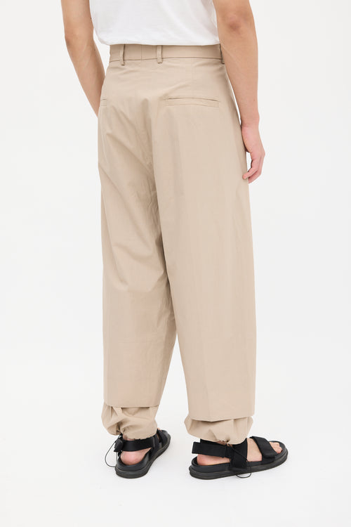 Craig Green Beige Layered Wide Leg Trouser