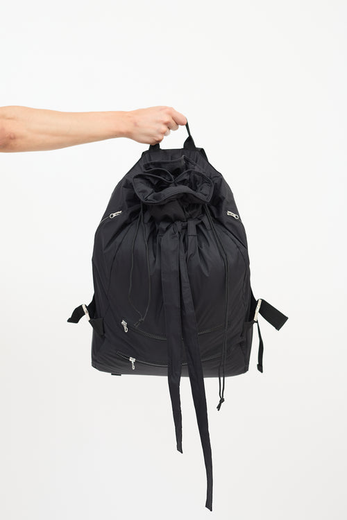 Craig Green X Bjorn Borg FW 2016 Black Drawstring Backpack