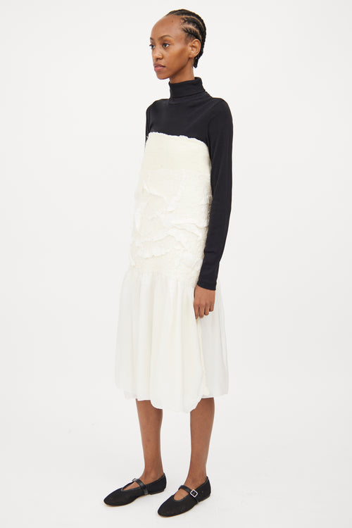 VSP Archive Cream Wool 
Silk Wrap Dress