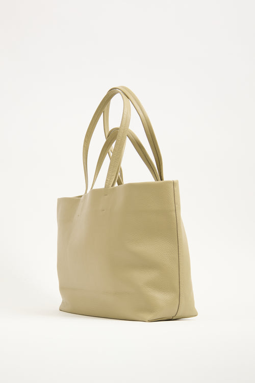 Cuyana Sage Green Leather Classic Easy Tote