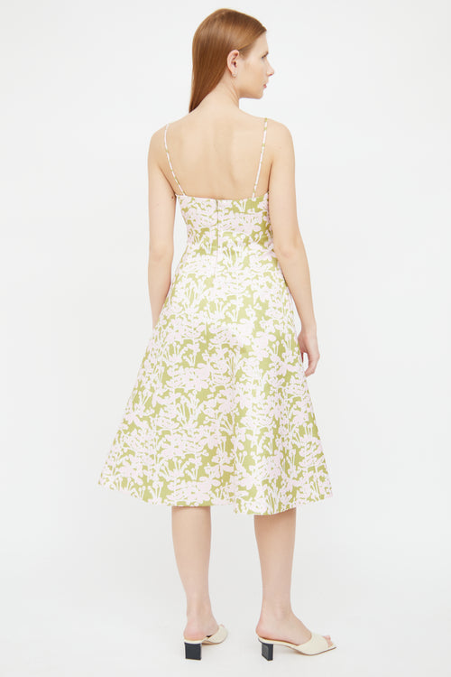 Cynthia Rowley Green 
Pink Floral Dress