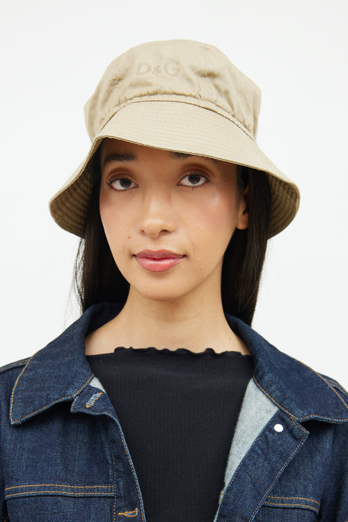 Dolce 
Gabbana Beige Bucket Hat