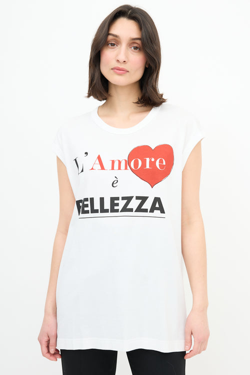 Dolce 
Gabbana L
Amore Oversized Tank Top