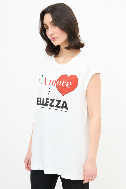 Dolce 
Gabbana L
Amore Oversized Tank Top