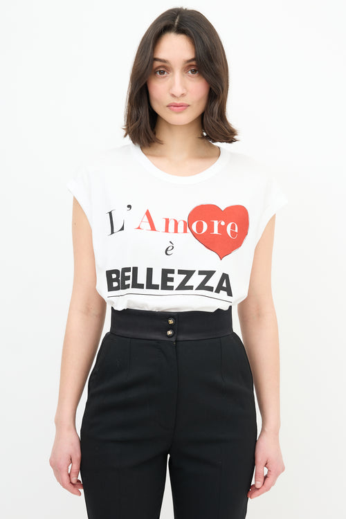 Dolce 
Gabbana L
Amore Oversized Tank Top