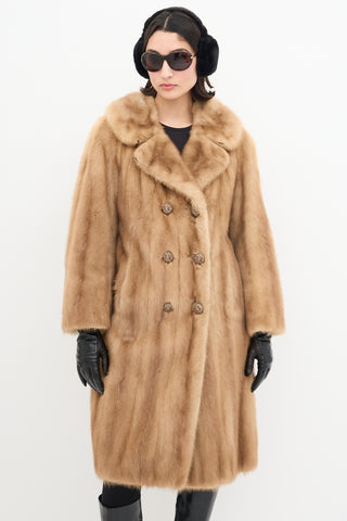 Dior X Holt Renfrew Vintage Brown Fur Coat