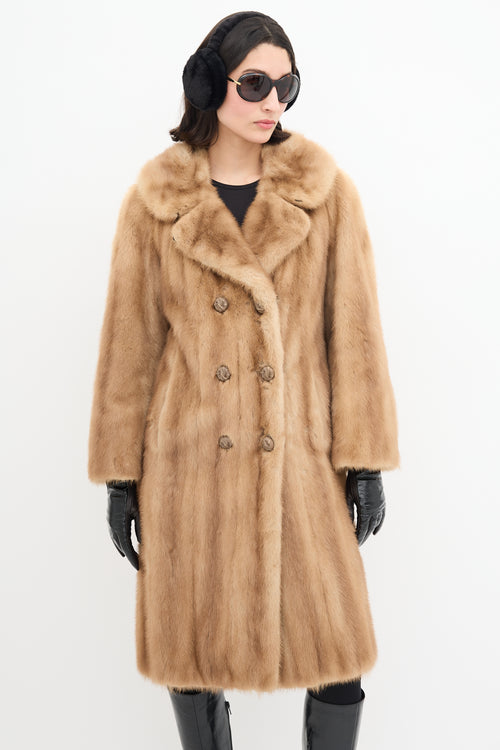 Dior X Holt Renfrew Vintage Brown Fur Coat