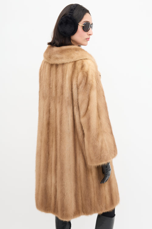 Dior X Holt Renfrew Vintage Brown Fur Coat