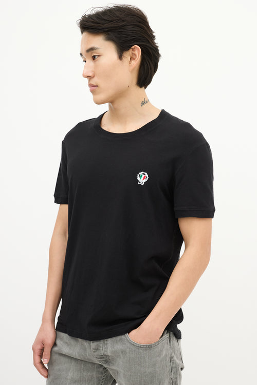 Dolce 
Gabbana Black Logo T-Shirt