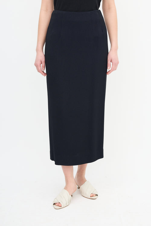 Dries Van Noten Black Long Skirt