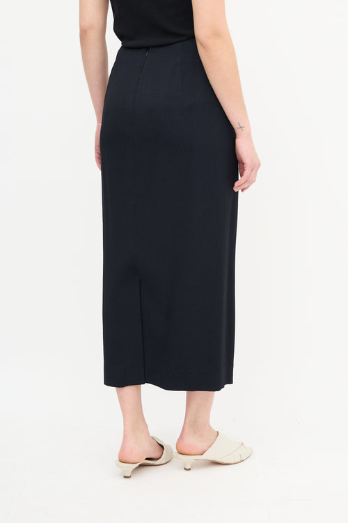 Dries Van Noten Black Long Skirt