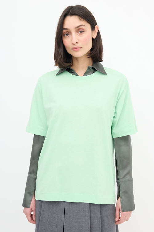 Dries Van Noten Green Short Sleeve T-Shirt