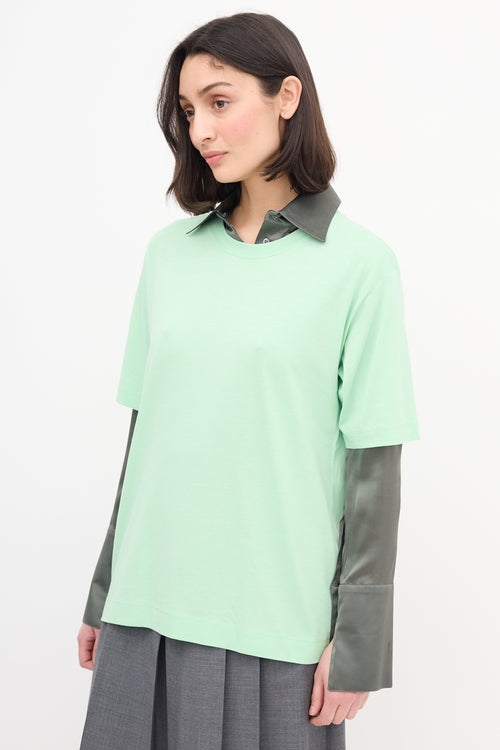 Dries Van Noten Green Short Sleeve T-Shirt