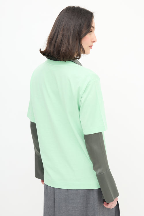 Dries Van Noten Green Short Sleeve T-Shirt