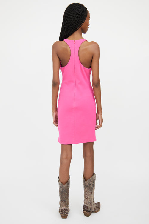 DSquared2 Pink Sleeveless Midi Dress