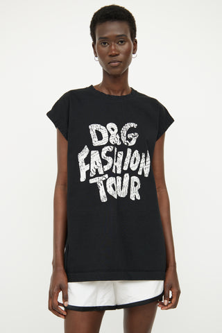 Dolce 
Gabbana Black Tour Sleeveless Top