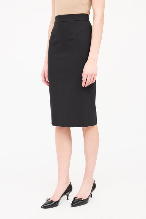 Dolce 
Gabbana Wool Darted Midi Skirt