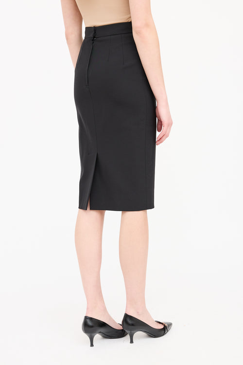 Dolce 
Gabbana Wool Darted Midi Skirt