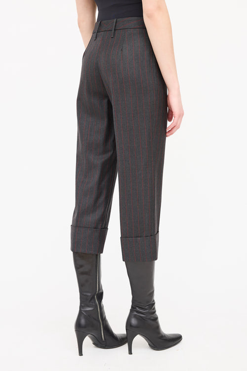 Dolce 
Gabbana Striped Cropped Trouser