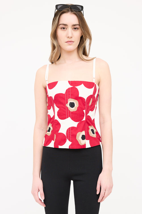 Dolce 
Gabbana Floral Poplin Corset