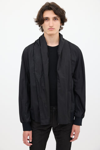 Damir Doma Black Cotton Raw Edge Jacket