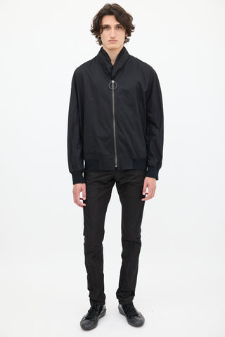 Damir Doma Black Cotton Raw Edge Jacket