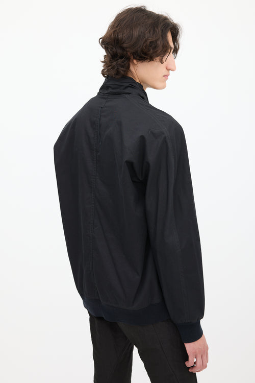 Damir Doma Black Cotton Raw Edge Jacket