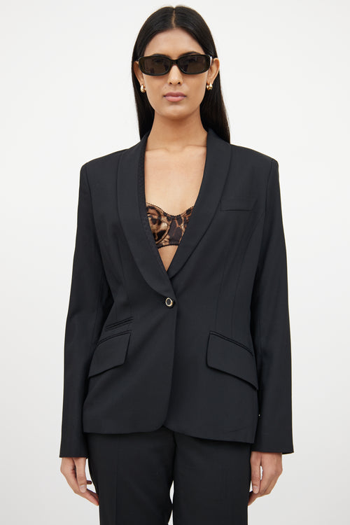 Dolce 
GabbanaBlack Wool Two Piece Suit