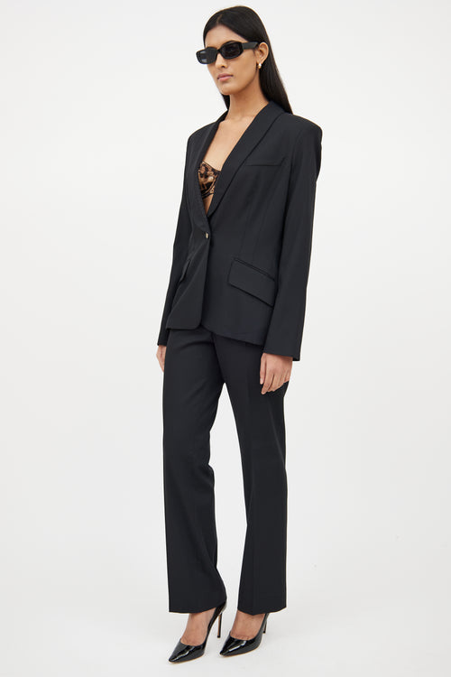 Dolce 
GabbanaBlack Wool Two Piece Suit